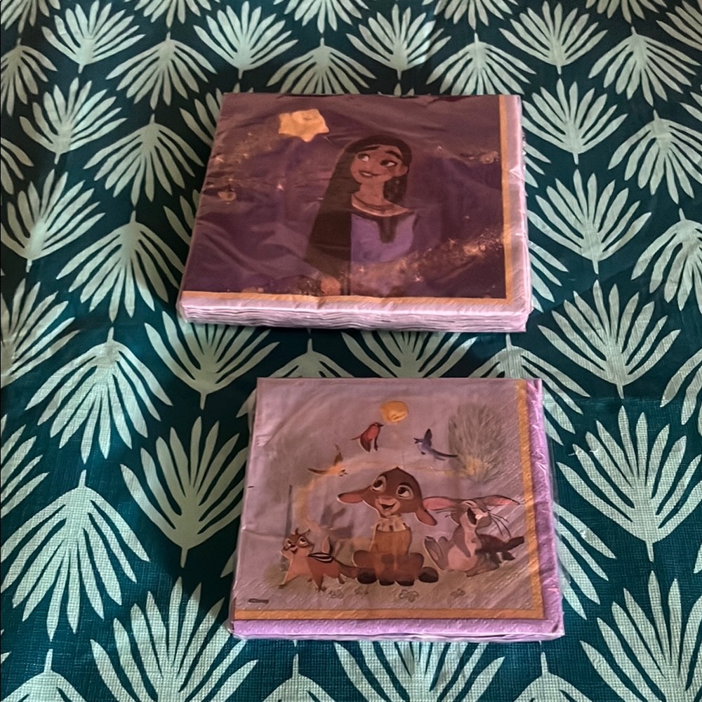 Purple Disney Napkin Set